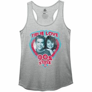 Ripple Junction Saved by the Bell "True Love 90s Style" Gray Tank - Size S